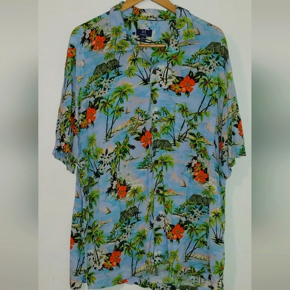 George. XL. Floral. 100% Rayon